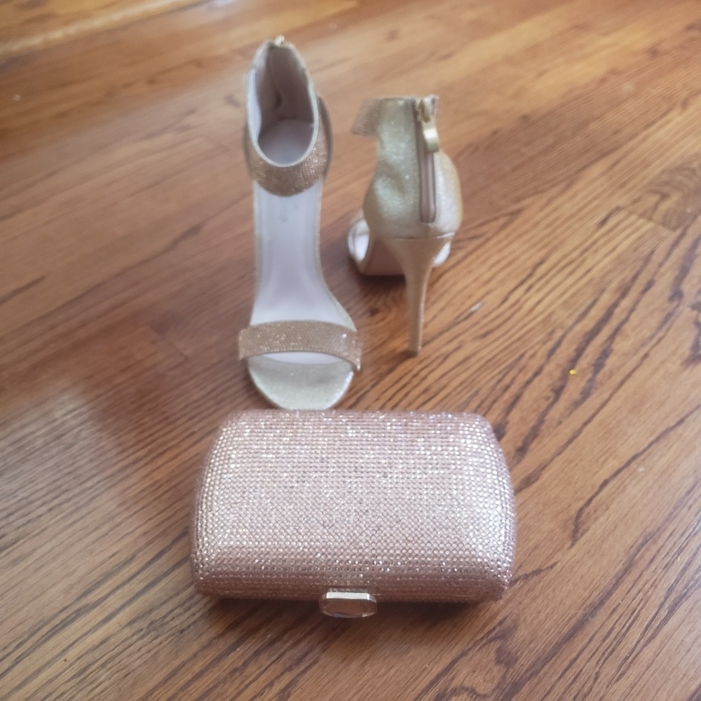Shoe and clutch set
